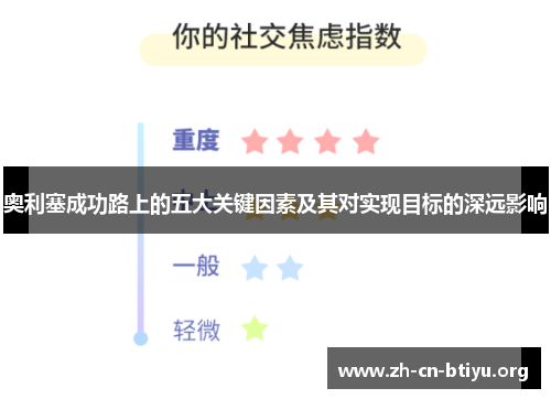 奥利塞成功路上的五大关键因素及其对实现目标的深远影响